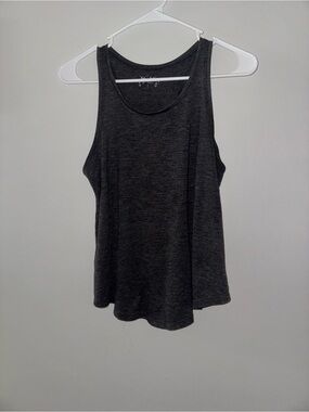 Mudd Weekend Tank Flowy Heathered Grey Sleeveless Top S